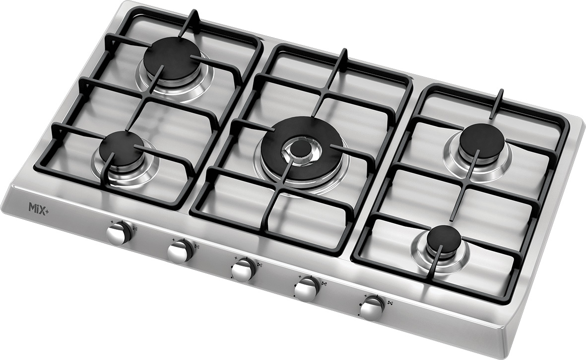 گاز 5 شعله استیل کد SD505 میکس پلاس