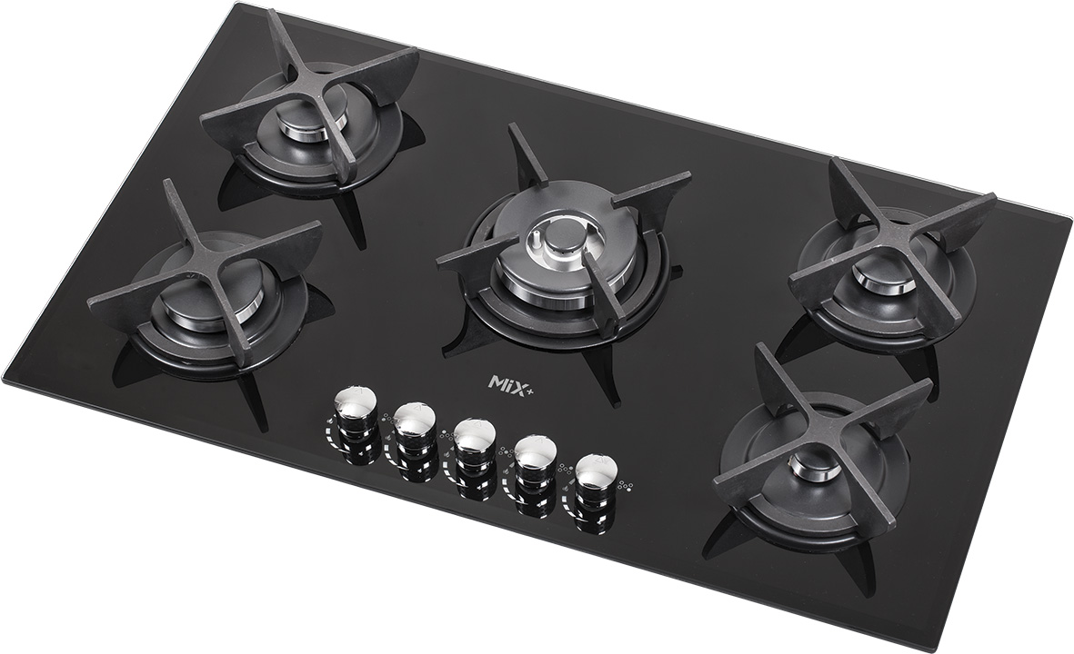 گاز5شعله شیشه ای کد521Gمیکس پلاس