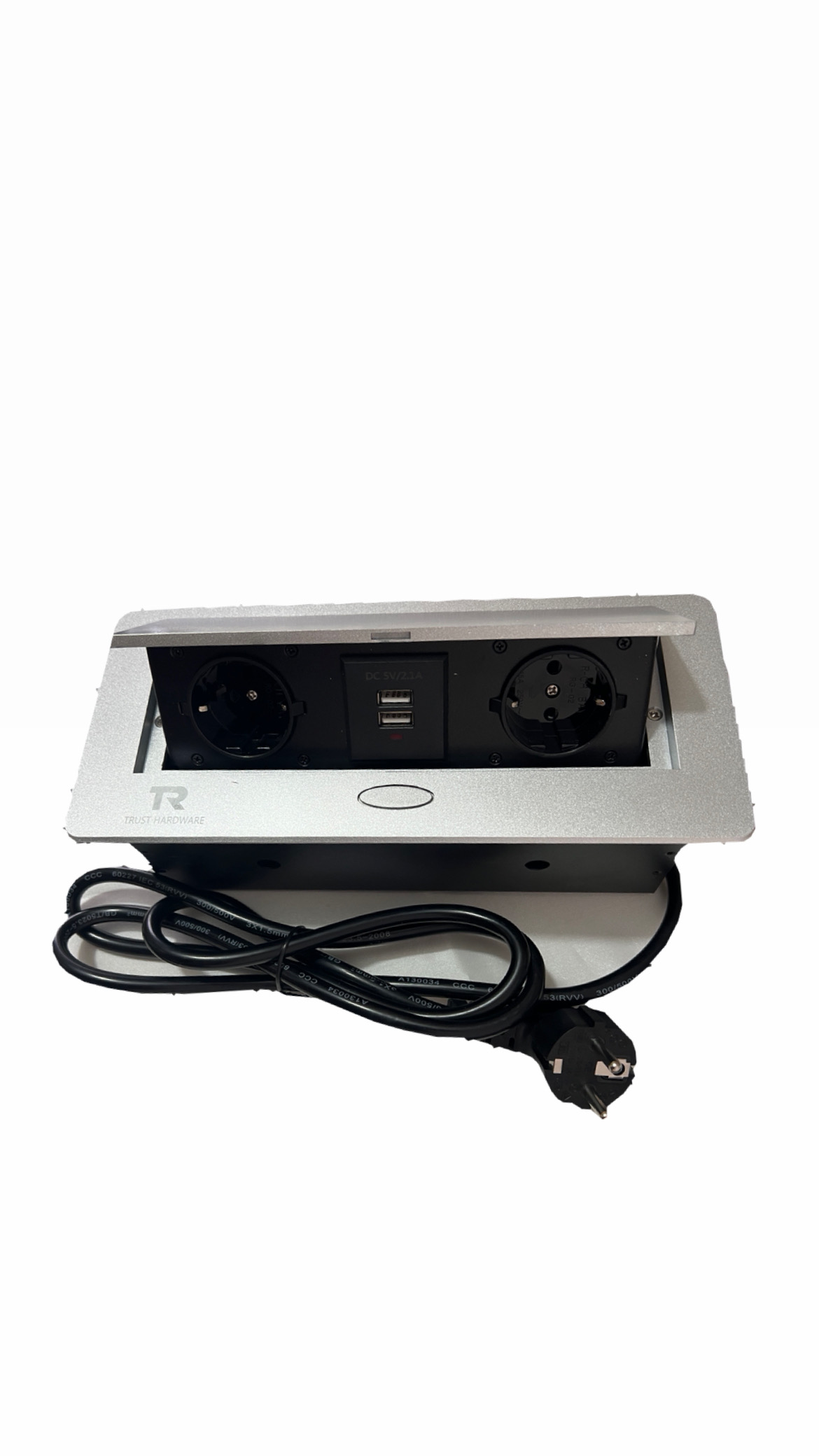 پریز توکار نقره ای