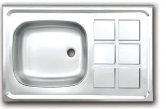 سینک اخوان معمولی روکار 80*60