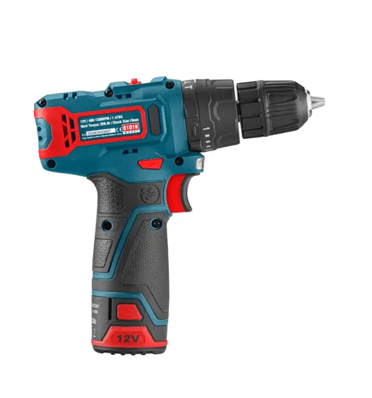 کیت دریل پیچ گوشتی چکشی شارژی 12 ولت رونیکس مدل 8101K