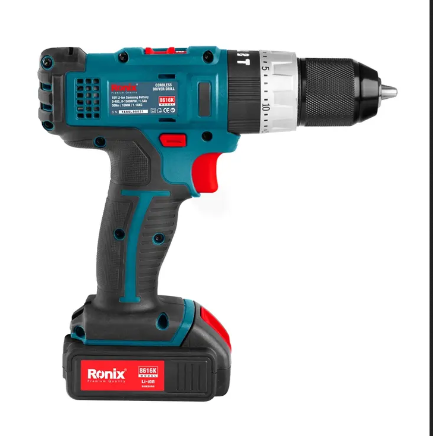 کیت دریل پیچ گوشتی شارژی 8616K رونیکس