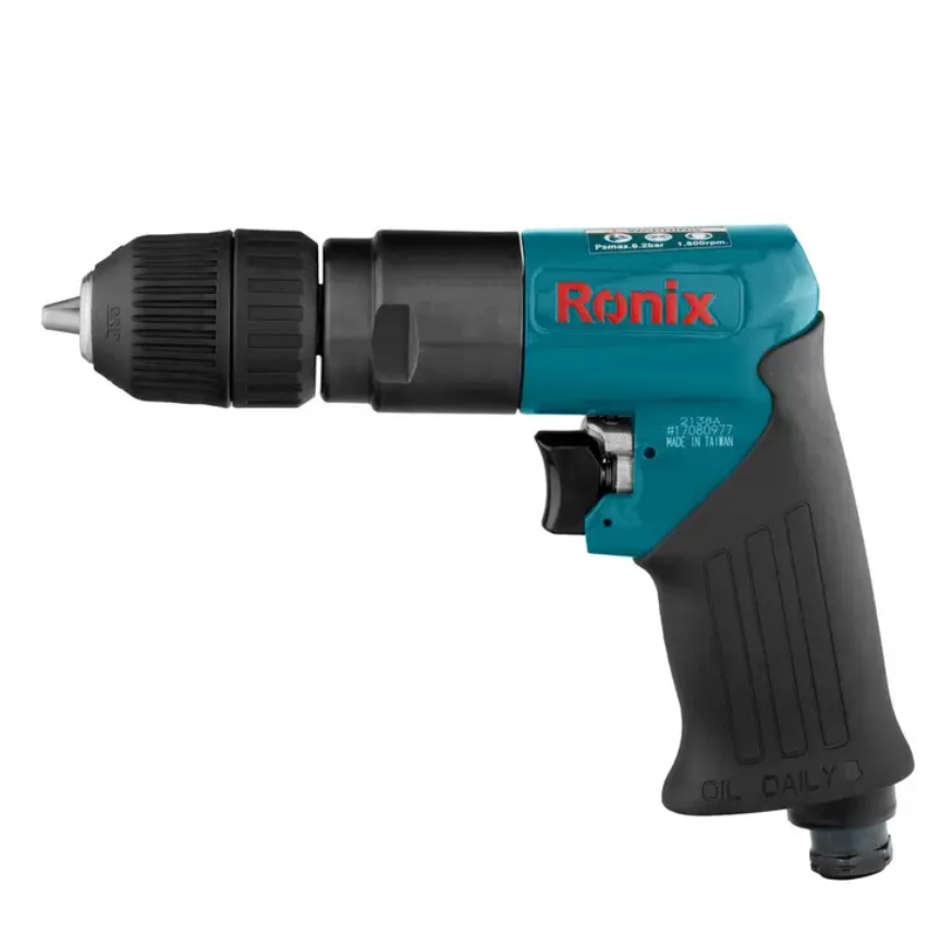 دریل بادی با سه نظام 10 میلی متری اتوماتیک تایوانی 2138A رونیکس