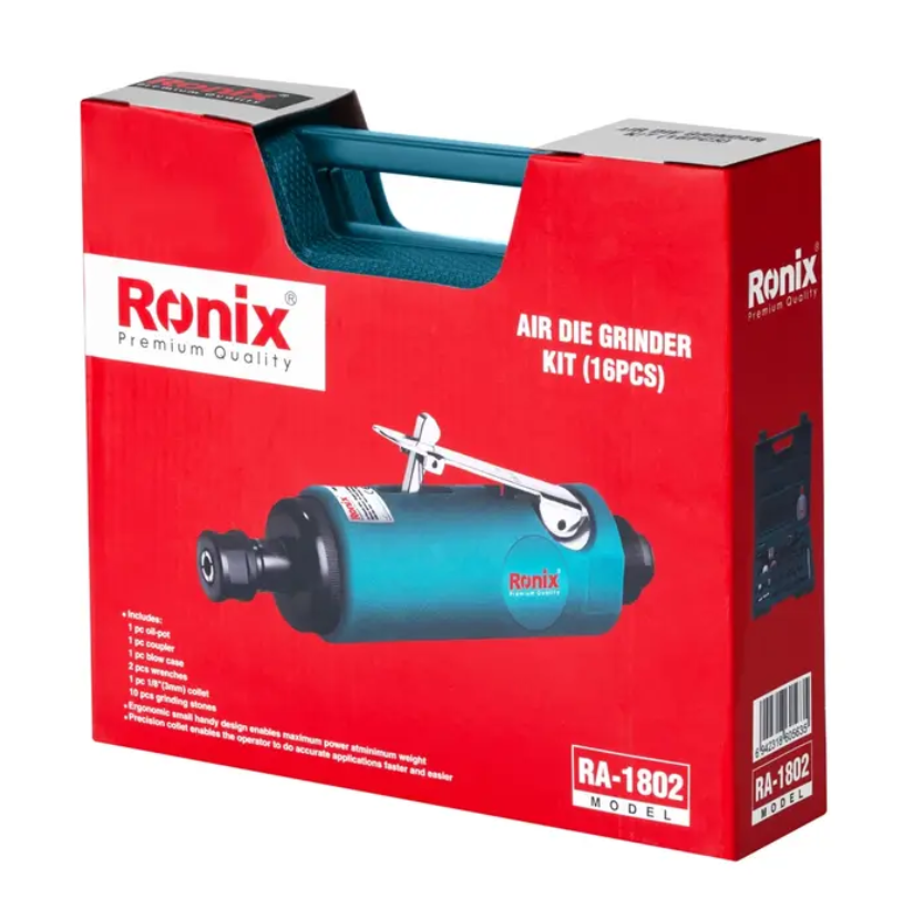 کیت فرز انگشتی بادی 16 پارچه RA-1802 رونیکس