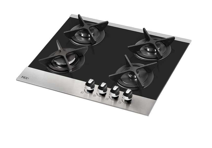 گاز 4شعله شیشه ای کد419M میکس پلاس