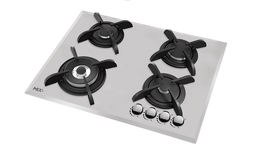 گاز 4شعله شیشه ای کد403GW میکس پلاس